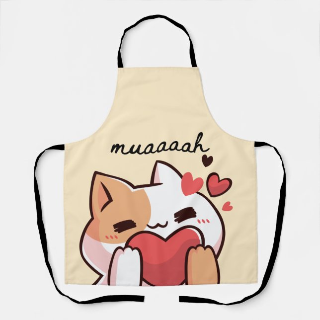 Kawaii Cutie Cat Mauh Apron (Front)