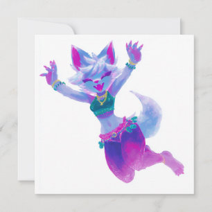 Kawaii Dance Birthday Celebration Invitation