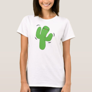 Kawaii dancing cactus t-shirt. T-Shirt