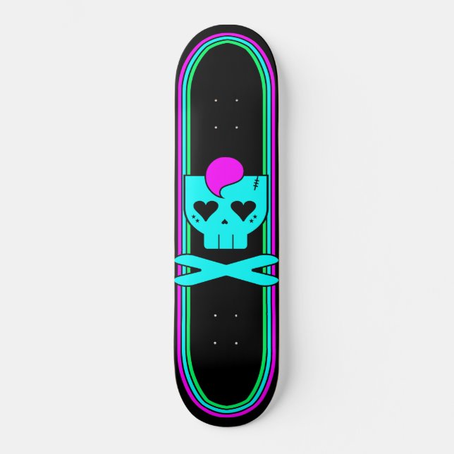 KAWAII DEATHROCK SKULL DECK SKATEBOARD (Front)