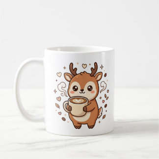 Kawaii Deer Latte Coffee Mug