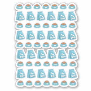 Kawaii Dog Food Reminders Pet Stickers