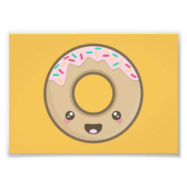 Kawaii doughnut photo print (Front)