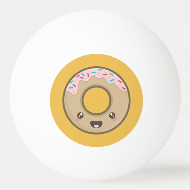 Kawaii doughnut ping pong ball (Front)