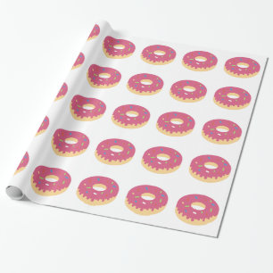 Kawaii Doughnut Wrapping Paper Christmas Paper
