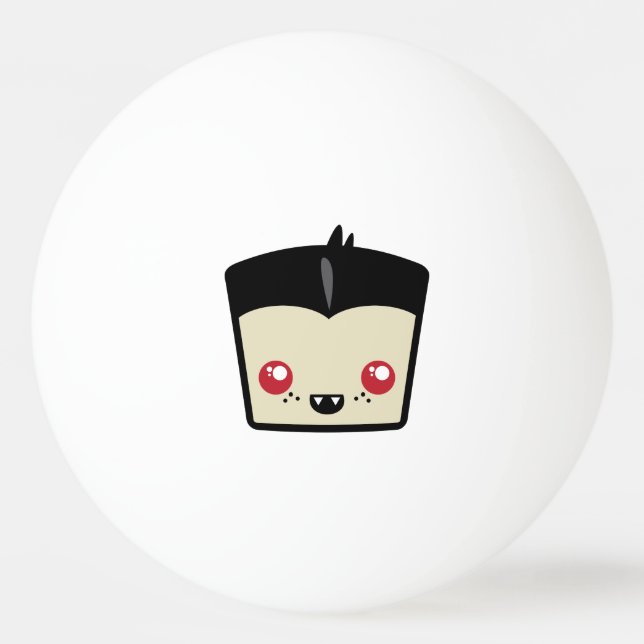 Kawaii Dracula Ping Pong Balls (Back)
