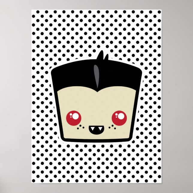Kawaii Dracula Poster Print (Front)