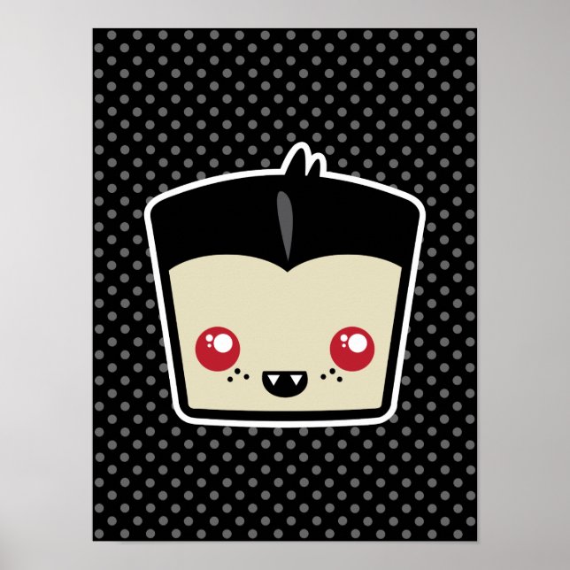 Kawaii Dracula Poster Print (Front)