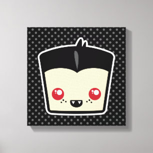 Kawaii Dracula Wrapped Canvas