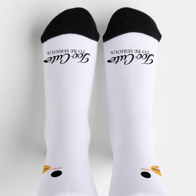 Kawaii Duck Tongue “Too cute to be serious.” Socks (Top)