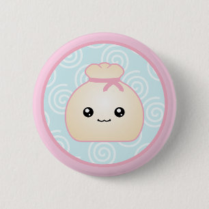 Kawaii Dumpling Button