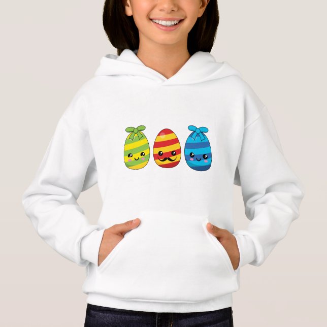 Kawaii Easter Eggs with Ribbons (Front)