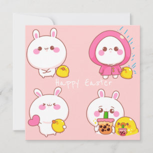 Kawaii Easter Holiday Card