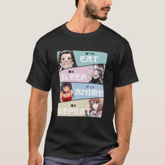 Kawaii Eat Sleep Anime Repeat Cute Japanese Teen G T-Shirt