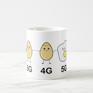 Kawaii Egg gets 5G Tower Radiation Coffee Mug