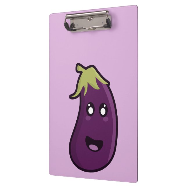 Kawaii eggplant clipboard (Left)