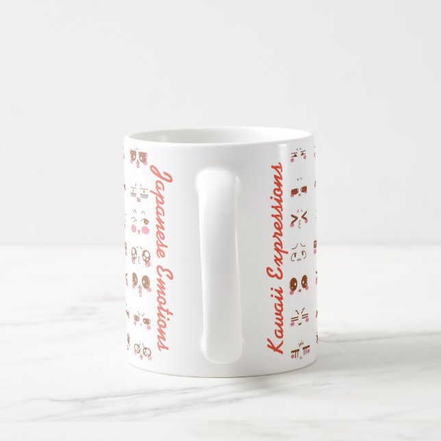Kawaii emoji coffee mug (Handle)