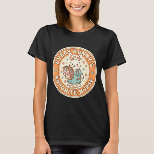 Kawaii every bunnys favourite nurse cute easter T-Shirt