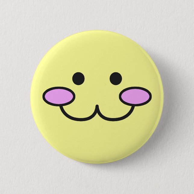 Kawaii Face Button 001 (Front)