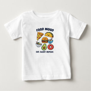 Kawaii Fast Food Mood Patterns Baby T-Shirt