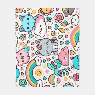 Kawaii Fleece Blanket