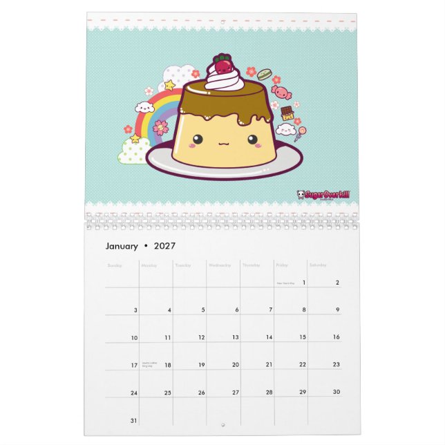 Kawaii Food Attack! 2010 Calendar (Jan 2027)