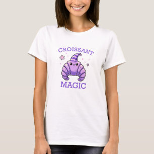 Kawaii Food: Cute Croissants Art T-Shirt