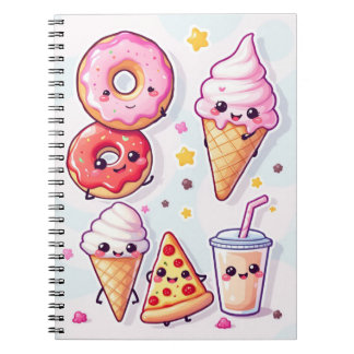 Kawaii Food Party Notebook – Adorable & Fun