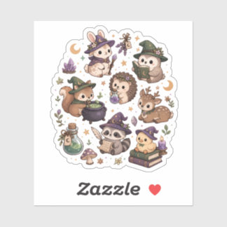 Kawaii Forest Magic Animal Sticker Set