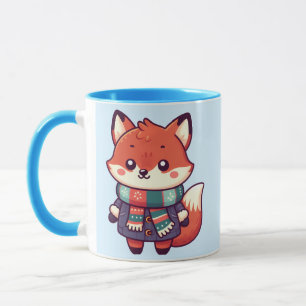 Kawaii Fox for the Winter Season Mug