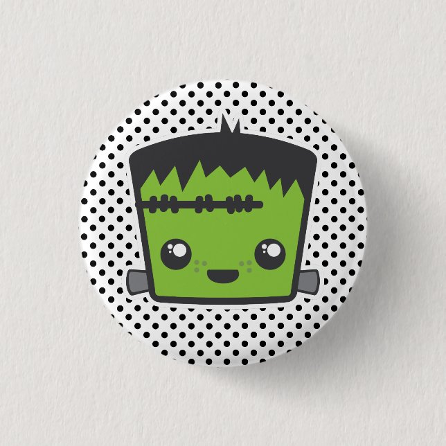 Kawaii Frankenstein Button (Front)