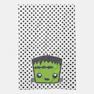 Kawaii Frankenstein Kitchen Towel