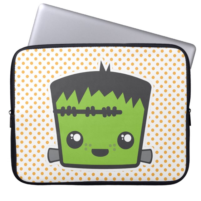 Kawaii Frankenstein Laptop Sleeve (Front)