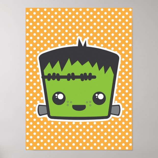 Kawaii Frankenstein Poster Print (Front)