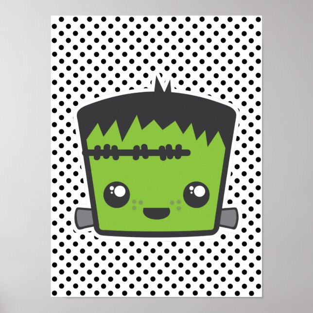 Kawaii Frankenstein Poster Print (Front)