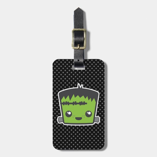 Kawaii Frankenstein Travel Luggage Tags (Front Vertical)
