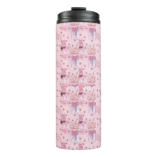 Kawaii Freakshake Pattern – Pastel Purple Thermal Tumbler