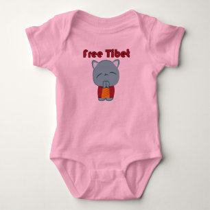 Kawaii Free Tibet Kitty infant creeper