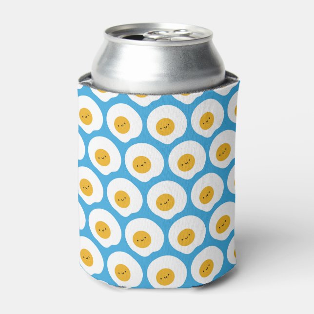Kawaii Fried Eggs Can Cooler (Can Front)