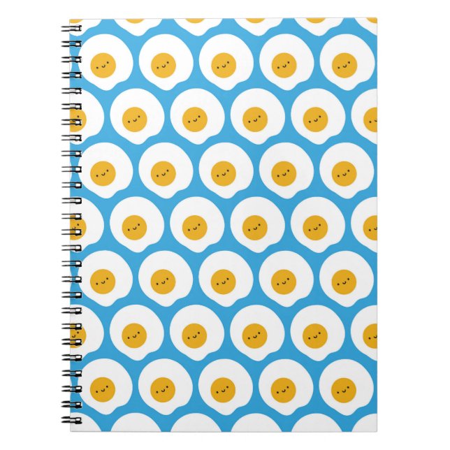 Kawaii Fried Eggs Notebook (Front)