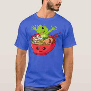 Kawaii Frog In Ramen Noodle Soup Bowl T-Shirt