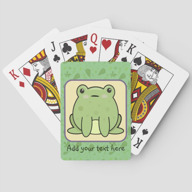 Kawaii Frog  Playing Cards (Back)