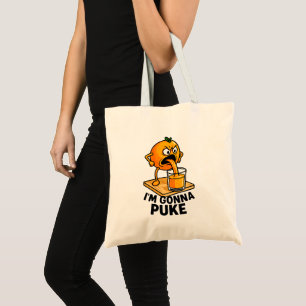 Kawaii Fruit Funny Orange Juice Tote Bag