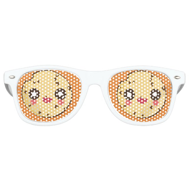 Kawaii, fun and funny cookie sunglasses (Front)