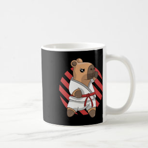 Kawaii Funny Capyra Capy Karate Martial Arts Keiko Coffee Mug