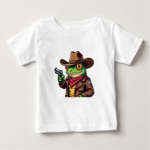 Kawaii Funny Cowboy Western Frog Lovers Baby T-Shirt
