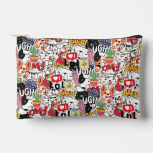 kawaii funny pet design - cute animal lover  accessory pouch