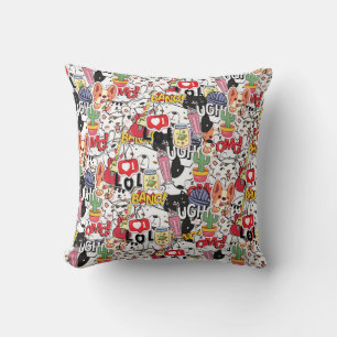 kawaii funny pet design - cute animal lover cushion