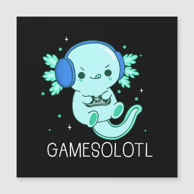 Kawaii Gamesolotl Axolotl Gamer (Front)