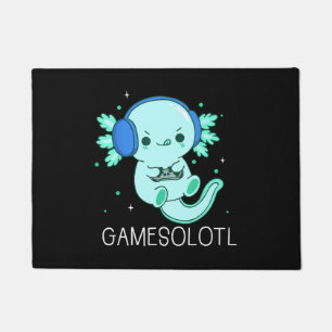 Kawaii Gamesolotl Axolotl Gamer Doormat
